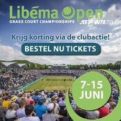 Korting voor Libema Open van 7 t/m 15 juni 2025 in Rosmalen